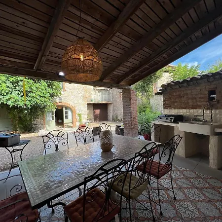 Magnanerie Avec Piscine En Coeur De Village * Canaules-et-Argentieres